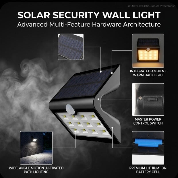 Solar Garden Wall Light