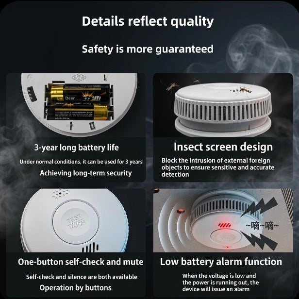 Wireless smoke detector