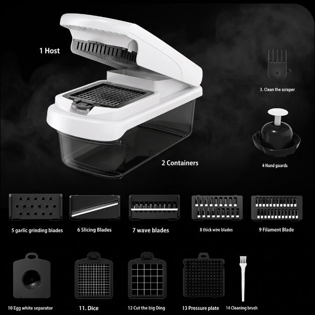 Household Multi-function Vegetable Chopper Kitchen 15-in-one